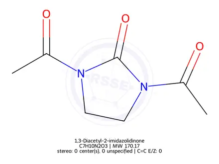 Chemical structure of 1,3-Diacetyl-2-imidazolidinone