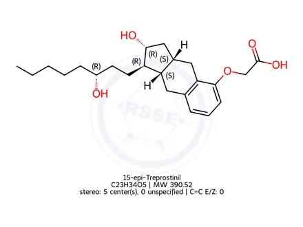 Chemical structure of 15-epi-Treprostinil