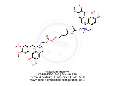 Chemical structure of Atracurium Impurity I