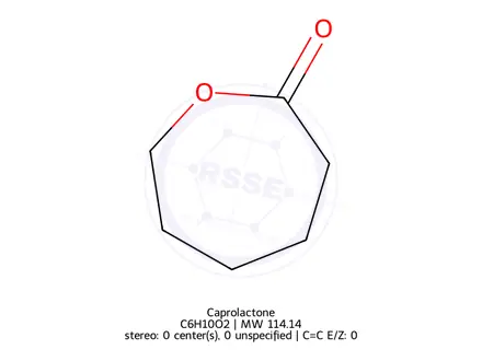 Chemical structure of epsilon-Caprolactone