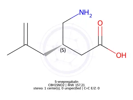 Chemical structure of 5-enepregabalin