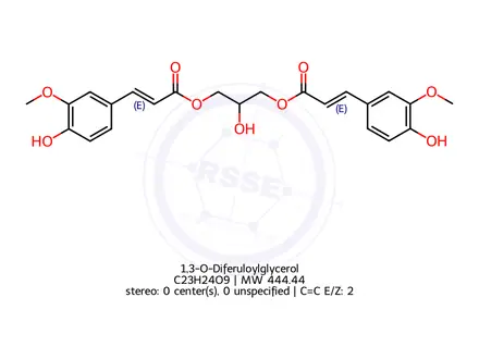 Chemical structure of 1,3-O-Diferuloylglycerol