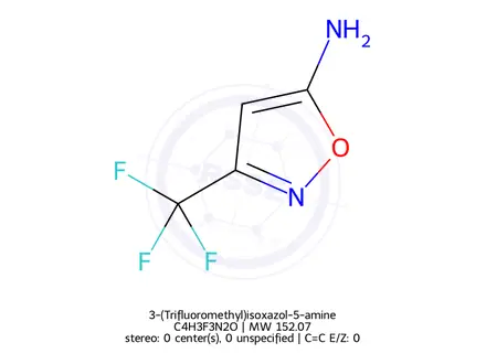 Chemical structure of 3-(Trifluoromethyl)isoxazol-5-amine