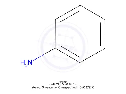Chemical structure of Aniline
