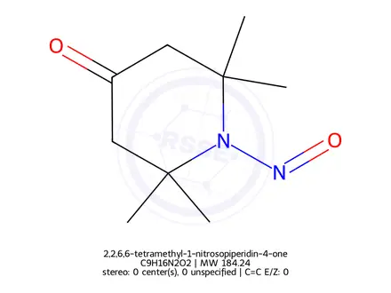 Chemical structure of 2,2,6,6-Tetramethyl-1-nitroso-4-piperidone
