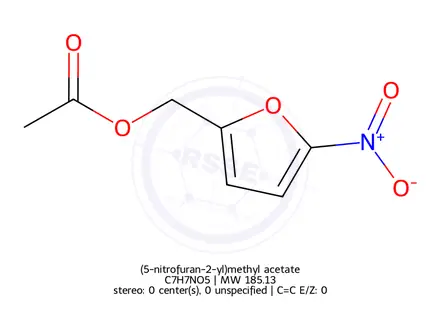 Chemical structure of (5-nitrofuran-2-yl)methyl acetate