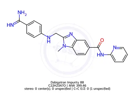 Chemical structure of Dabigatran Impurity 88