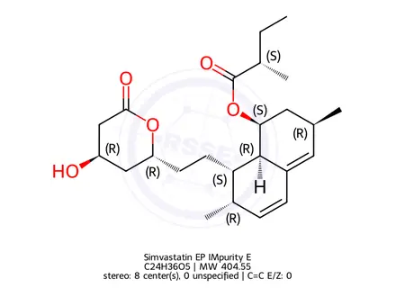 Chemical structure of Simvastatin EP IMpurity E