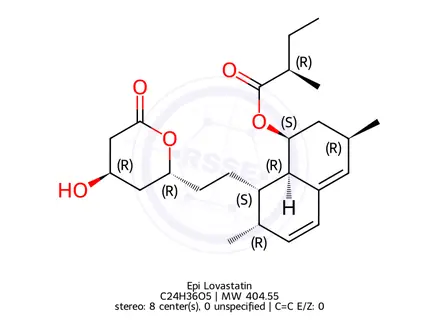 Chemical structure of Epi Lovastatin