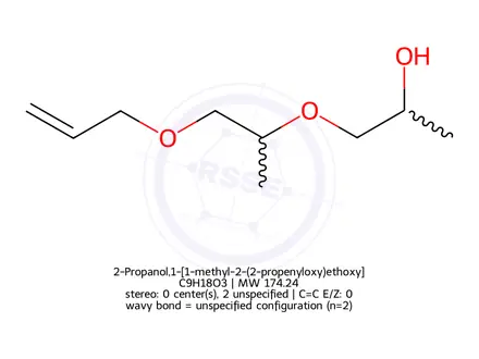 Chemical structure of 2-Propanol,1-[1-methyl-2-(2-propenyloxy)ethoxy]