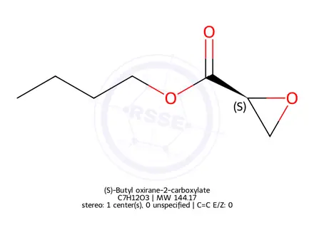 Chemical structure of (S)-Butyl oxirane-2-carboxylate