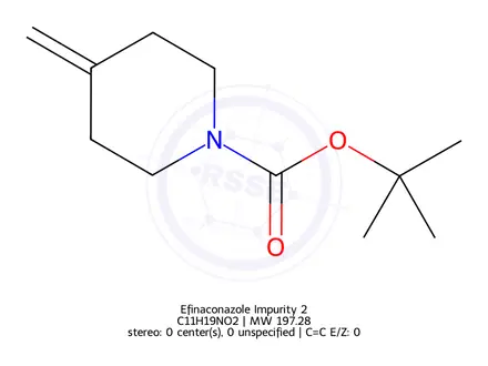 Chemical structure of 1-N-Boc-4-Methylenepiperidine