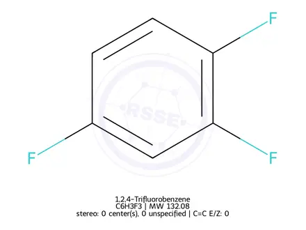 Chemical structure of 1,2,4-Trifluorobenzene