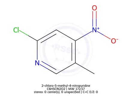 Chemical structure of 2-chloro-5-methyl-4-nitropyridine