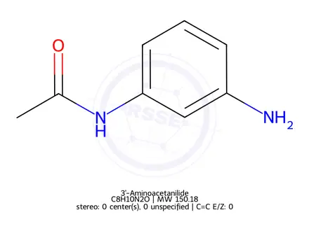 Chemical structure of 3'-Aminoacetanilide