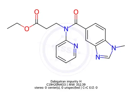 Chemical structure of Dabigatran impurity H