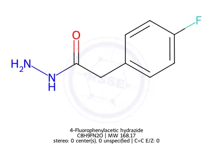 Chemical structure of 4-Fluorophenylacetic hydrazide