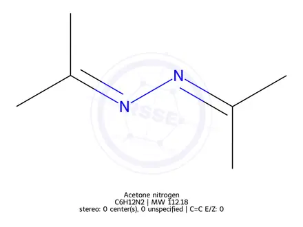 Chemical structure of Acetone nitrogen