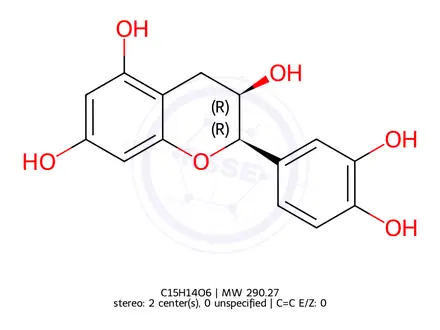 Chemical structure of (-)-Epicatechin (EC)
