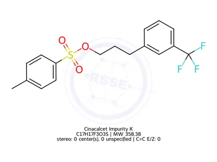 Chemical structure of Cinacalcet Impurity K