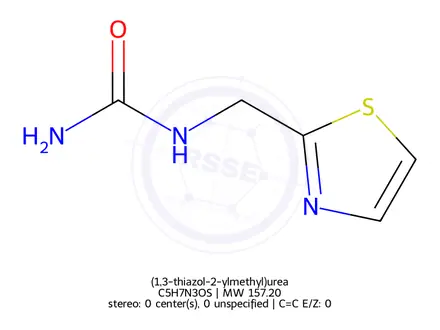 Chemical structure of (1,3-thiazol-2-ylmethyl)urea