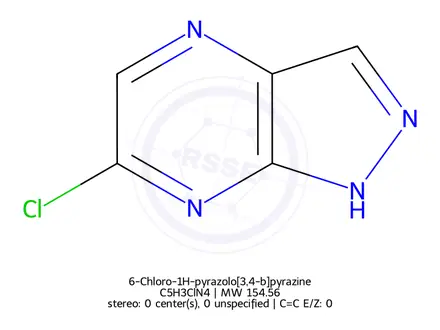 Chemical structure of 6-Chloro-1H-pyrazolo[3,4-b]pyrazine