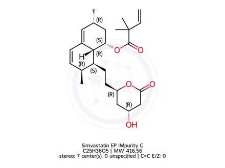 Chemical structure of Simvastatin EP Impurity G