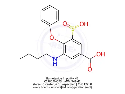 Chemical structure of Bumetanide Impurity 42
