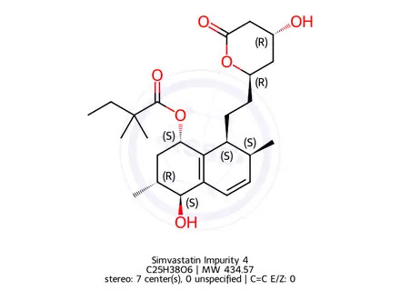Chemical structure of Simvastatin Impurity 4