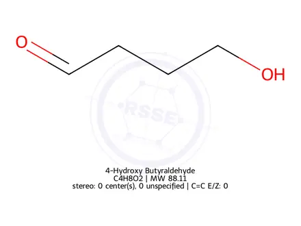 Chemical structure of 4-Hydroxy Butyraldehyde