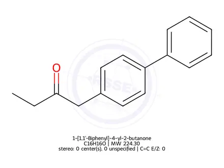 Chemical structure of 1-[1,1'-Biphenyl]-4-yl-2-butanone