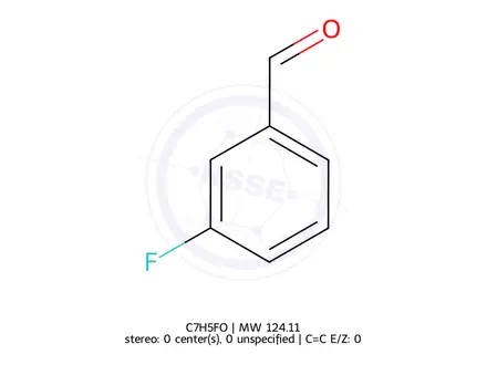 Chemical structure of 3-fluorobenzaldehyde