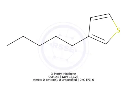 Chemical structure of 3-Pentylthiophene