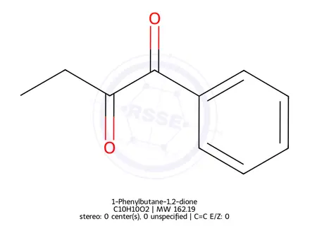 Chemical structure of 1-Phenylbutane-1,2-dione
