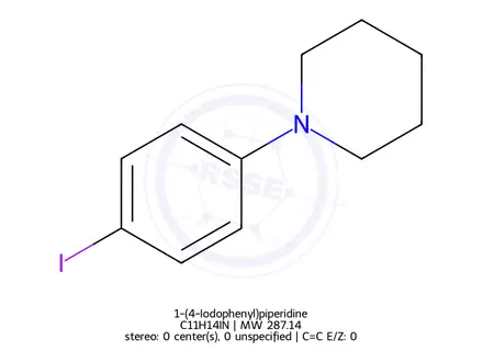 Chemical structure of 1-(4-Iodophenyl)piperidine