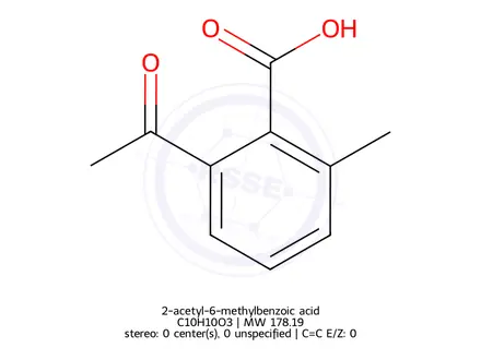 Chemical structure of 2-acetyl-6-methylbenzoic acid