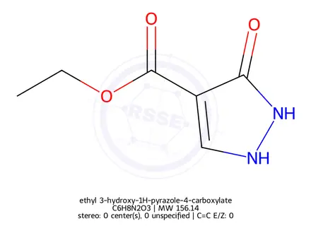 Chemical structure of ethyl 3-hydroxy-1H-pyrazole-4-carboxylate