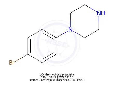 Chemical structure of 1-(4-Bromophenyl)piperazine