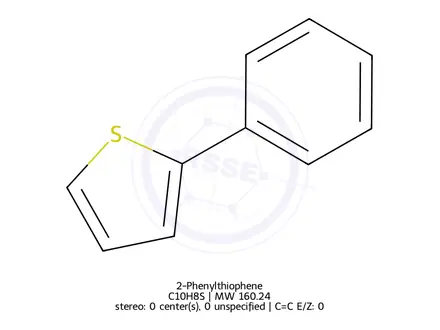 Chemical structure of 2-Phenylthiophene