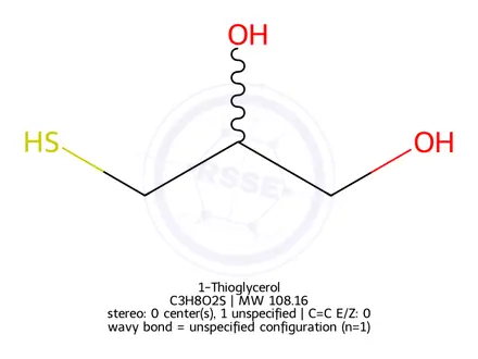 Chemical structure of 1-Thioglycerol