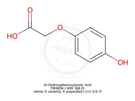 Chemical structure of (4-Hydroxyphenoxy)acetic Acid