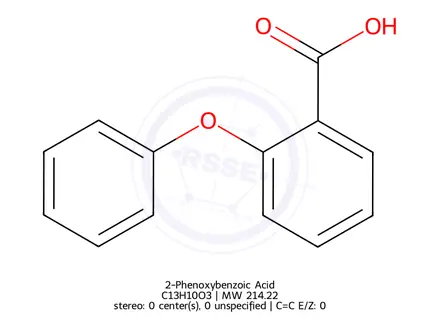 Chemical structure of 2-Phenoxybenzoic Acid