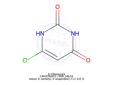 Chemical structure of 6-Chlorouracil