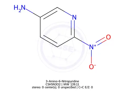Chemical structure of 3-Amino-6-Nitropyridine
