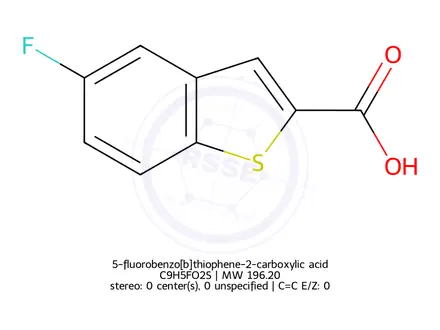 Chemical structure of 5-fluorobenzo[b]thiophene-2-carboxylic acid