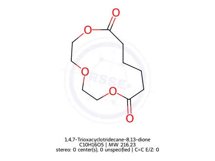 Chemical structure of 1,4,7-Trioxacyclotridecane-8,13-dione