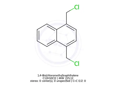 Chemical structure of 1,4-Bis(chloromethyl)naphthalene