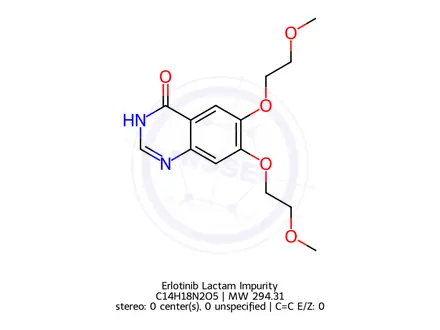 Chemical structure of Erlotinib Lactam Impurity