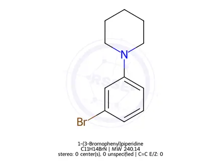 Chemical structure of 1-(3-Bromophenyl)piperidine