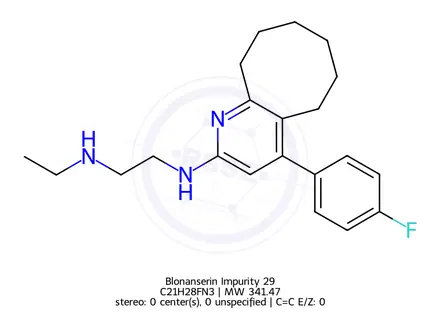 Chemical structure of Blonanserin Impurity J